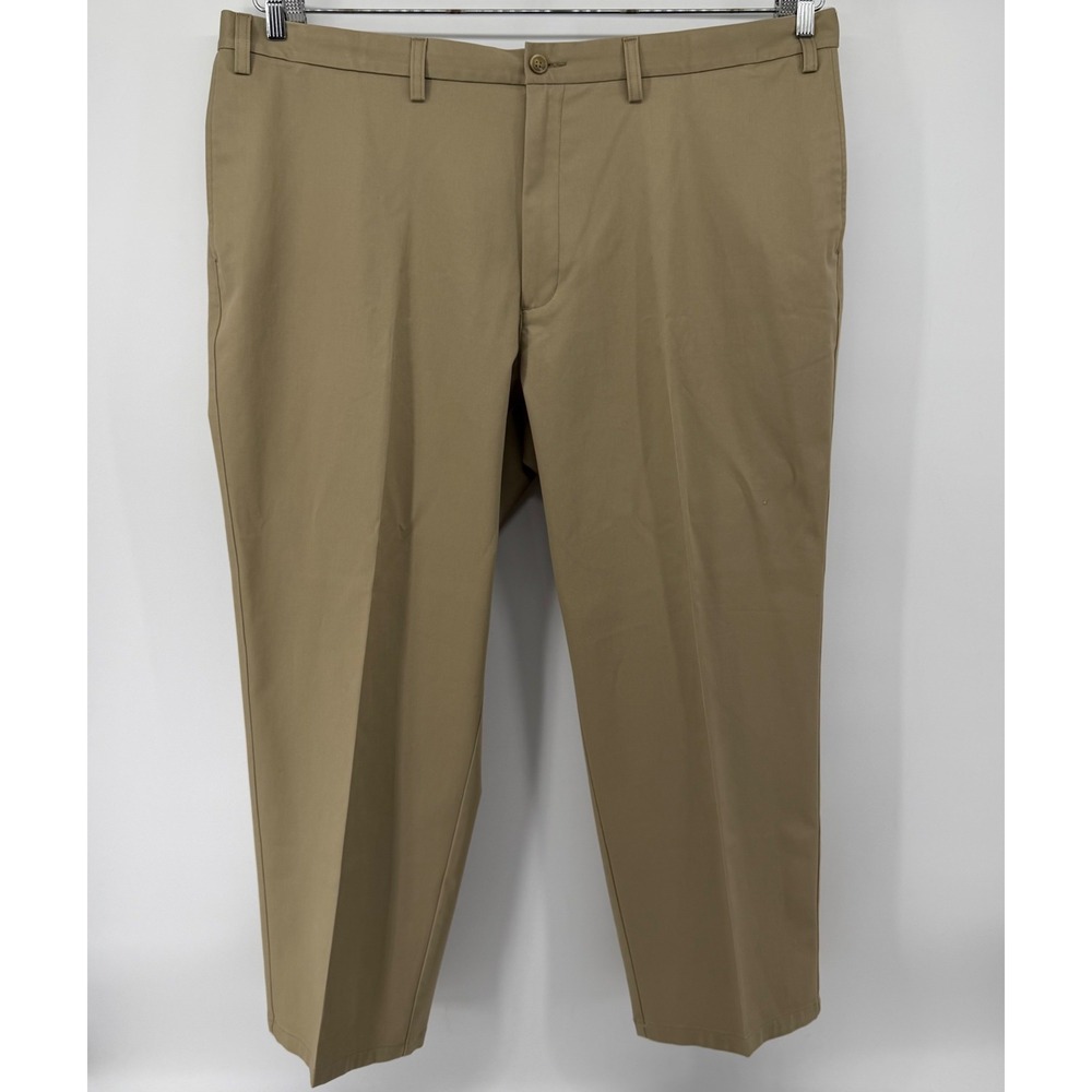 The Foundry Chino Pants Mens 48x30 British Khaki Worry Free Comfort Stretch New